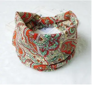 Bohemia BOHO Широкий хлопок стрейч женские повязки на голову головной убор Тюрбан повязка на голову волосы бандана лента очарование