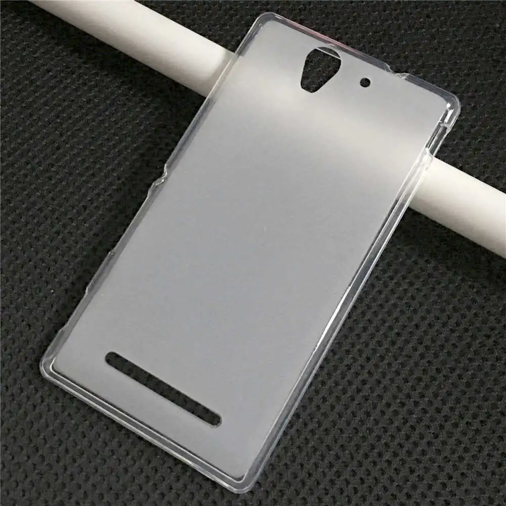 ТПУ мягкий чехол для флип sony Xperia C3 чехол для телефона D2533/C3 Dual D2502 coque fundas чехол с изображением животных для sony c3 - Цвет: Transparent case