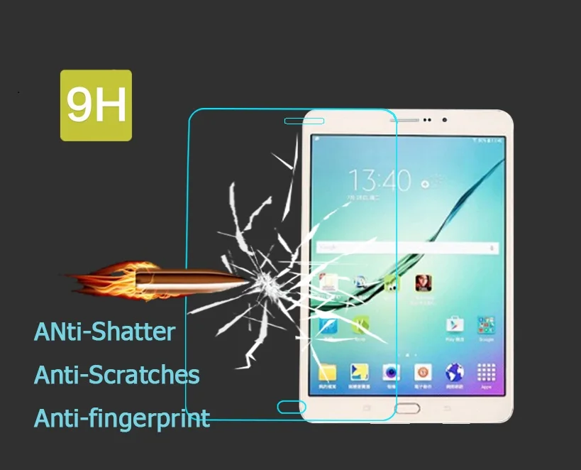 2015 0 26 мм 2.5D Противоударная пленка из закаленного стекла для Samsung GALAXY Tab S2 T710 T715 8