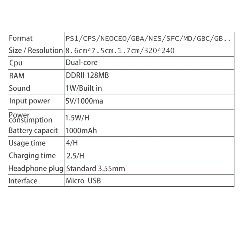 OPENDINGUX с открытым исходным кодом игровая консоль LDK 2,6 дюймов экран 16G Мини Портативная детская и семейная Ретро игровая консоль