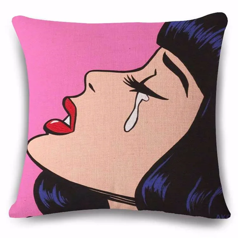 Красочные женские наволочка Европейский Милая подушка для девочки Обложка