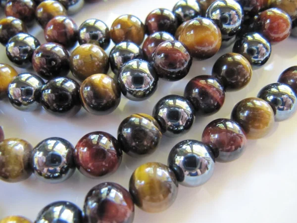 2017 модные настоящие металлические круглые блестящие бусины оптом 8 мм тигровый