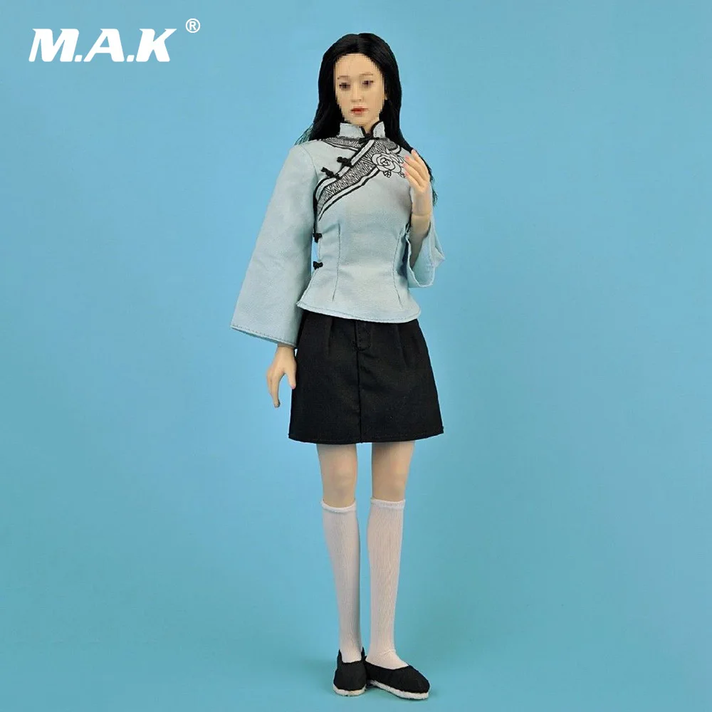 1/6 Scale Accessories The Republic of China Female Students Chinese Classic Gril Clothes Set Blue Shirt & Black Dress Figure
1/6 Scale Accessories The Republic of China Female Students Chinese Classic Gril Clothes Set Blue Shirt & Black Dress Figure