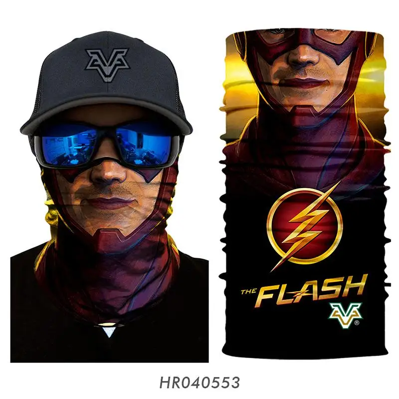 3D мотоцикл велосипедная маска для лица Flashman Татуировка шеи Gaiter Marvel Дэдпул