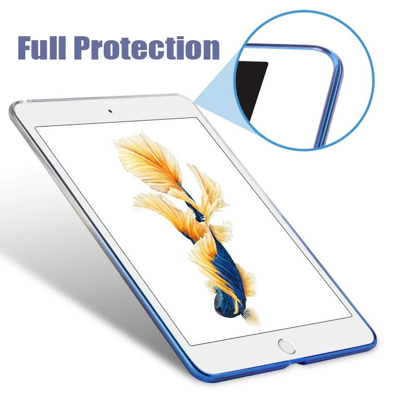 Для iPad 2018 9 7 2017 чехол Мягкая силиконовая Обложка A1822 A1893 xinnier Градиент прозрачный