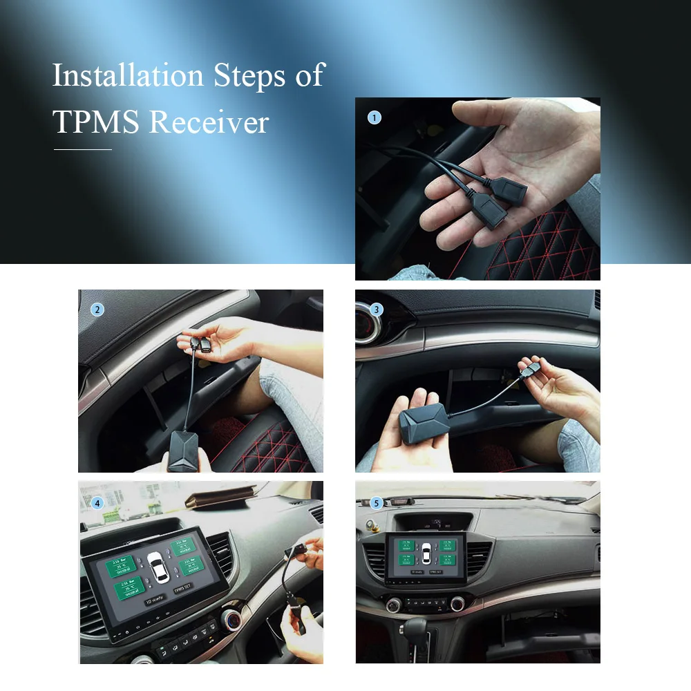 USB Android TPMS автомобильный монитор давления в шинах 4 внешних датчика 116psi система