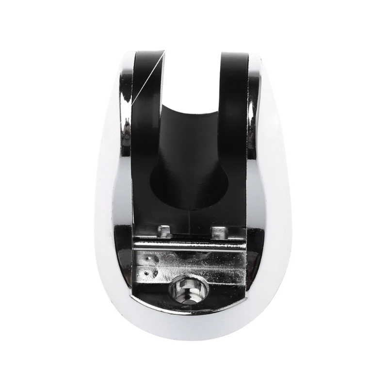 

Chrome Bathroom Shower Base Holder Adjustable Hose Wall Mount Head Stand Bracket