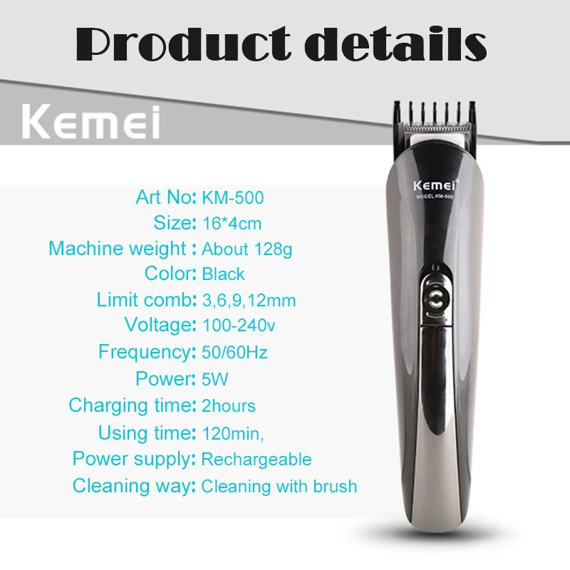 Electric clipper kemei hair barber trimmer electric shaver beard men shaving machine cutting nose | Бытовая техника
