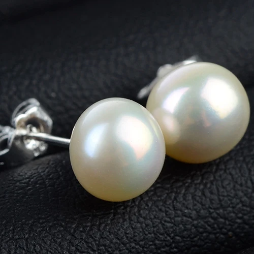 Женские серьги с белым жемчугом шпильки для пирсинга модные украшения 24