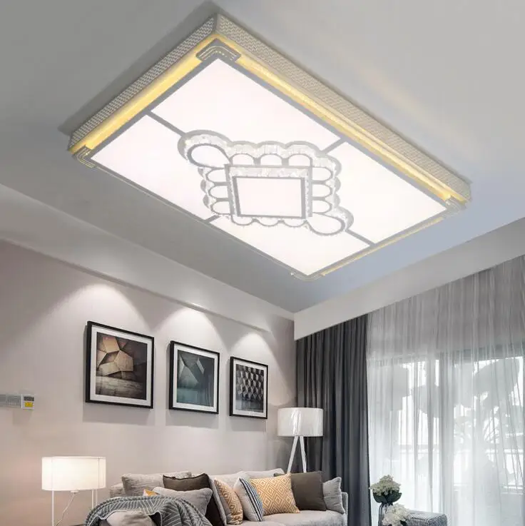 Современная Минималистичная атмосфера прямоугольная лампа для гостиной