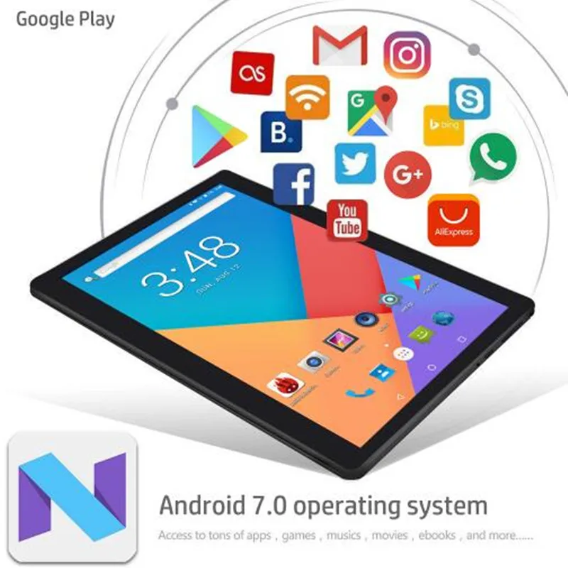 S106 2.5D IPS планшетный ПК 3G 4G Android 9 0 Восьмиядерный Google Play планшеты 6 ГБ ОЗУ 64 Гб ПЗУ WiFi