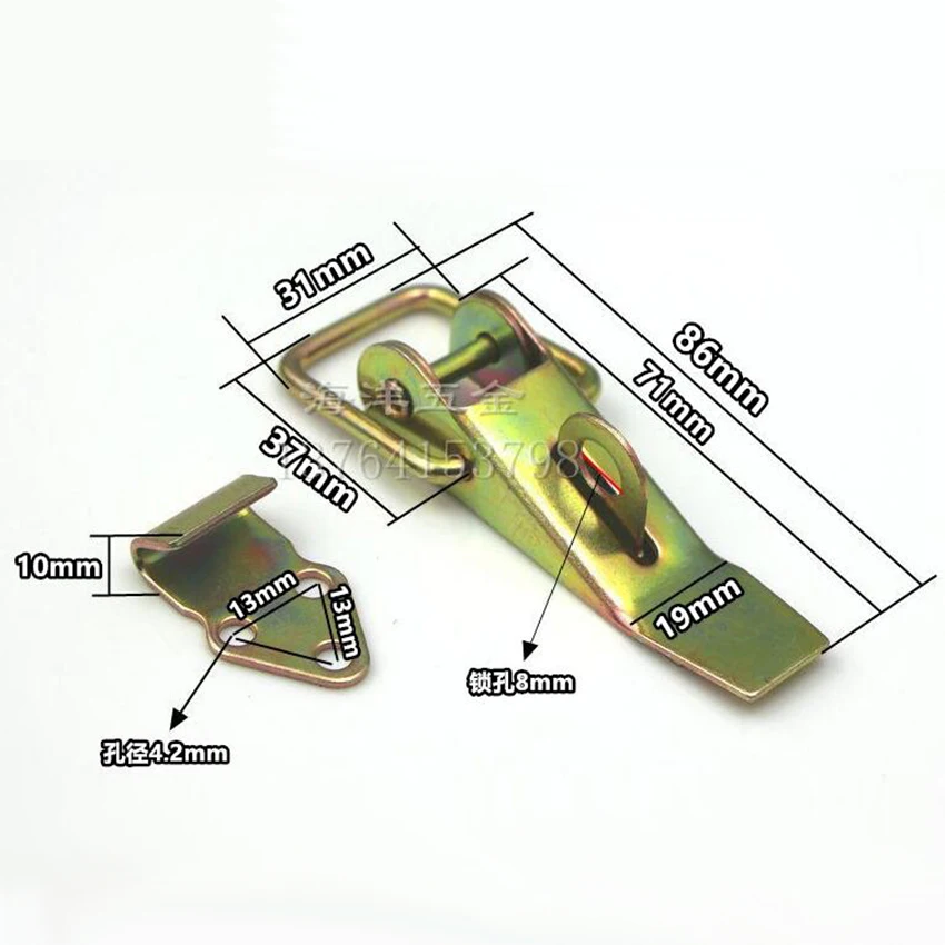 

1pc Thickening quality Door buckle box buckle lock Carriage hook buckle padlock buckle gift box luggage accessories
