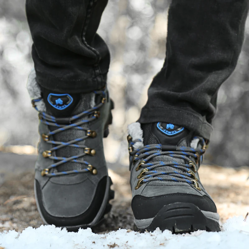 Мужские Водонепроницаемые ботинки SOCONE зимние теплые для альпинизма с мехом