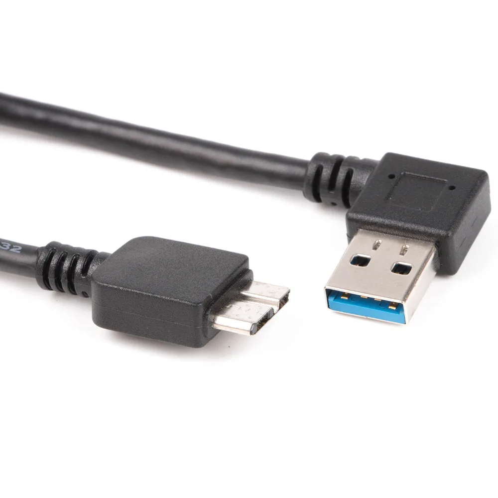 Высокоскоростной USB 3 0 кабель-адаптер 20 см черный левый и правый угол тип A