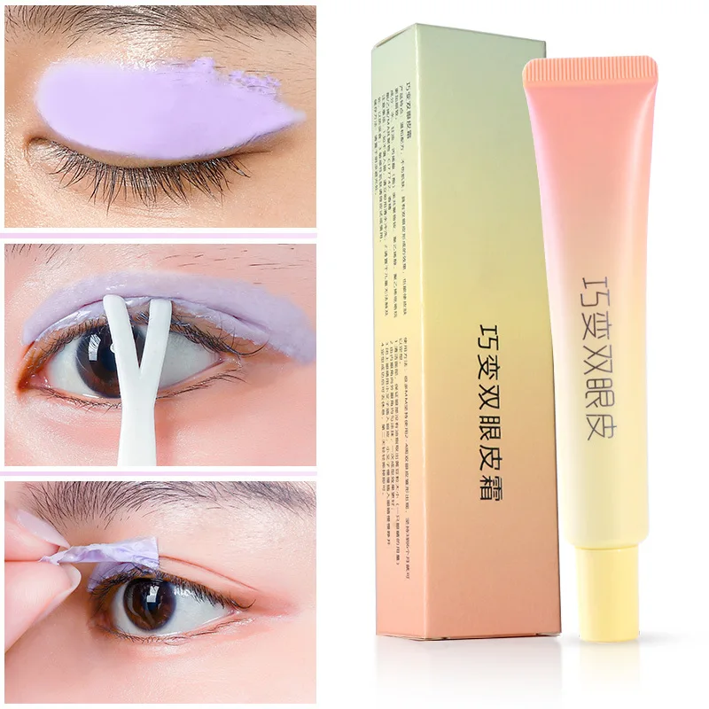 Роторный гель для век с двойными веками крем двойной головкой ручка невидимые