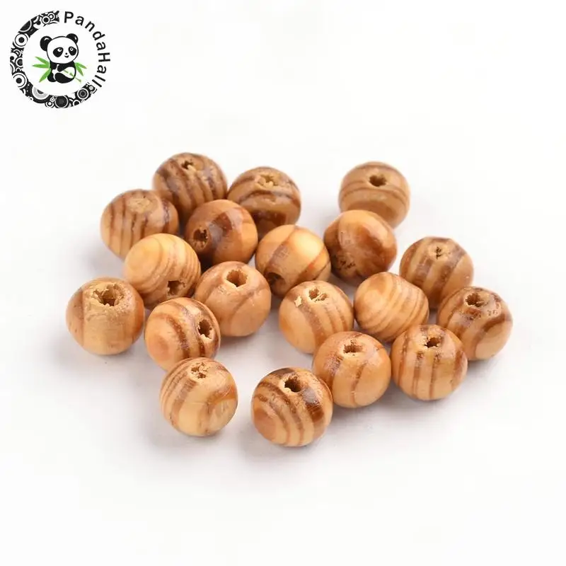 

Pandahall Wood Beads, Lead Free, Round, Peru, 8x7mm, Hole: 2.5mm