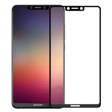 Full screen Black 2 шт. для Sharp Aquos S3 telefon, закаленное стекло 9 H, Высококачественная защитная пленка, Защита экрана для Sharp Aquos S3 glass - Цвет: Full screen Black