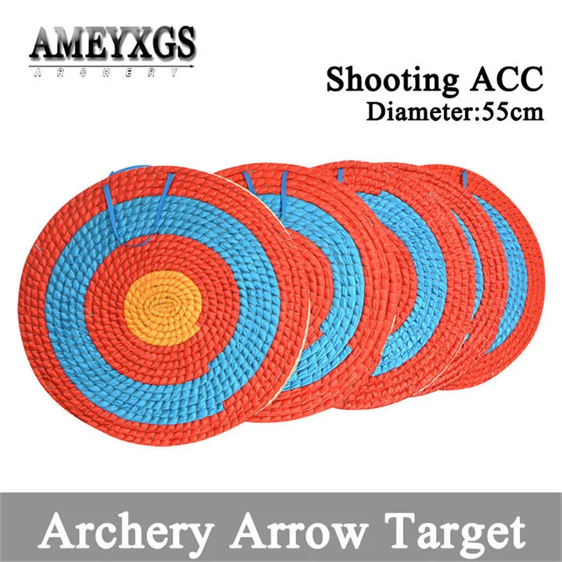 

55cm Diameter Archery Grass Target Straw Arrows Darts Shooting Practice Targets Boards For Outdoor Sports Hunting Accessories