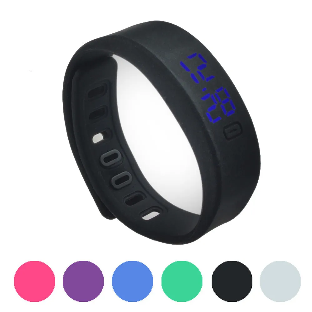 Paradise 2017 классический вид мужские женские резиновые светодиодные часы Дата