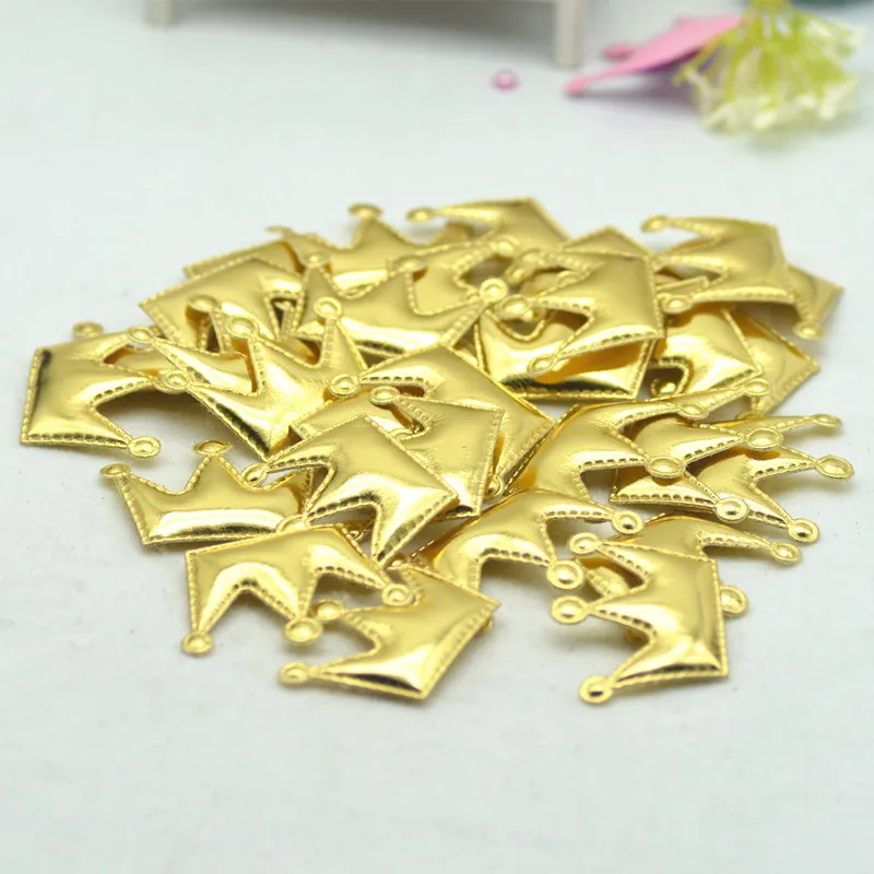 Золотые Ультразвуковые швейные нашивки &quotКорона&quot сделай сам 38 мм * 50 30 штук