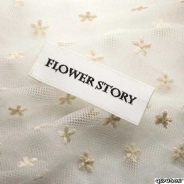 DH003 Пользовательский логотип фирменное наименование тканые ярлыки для одежды |