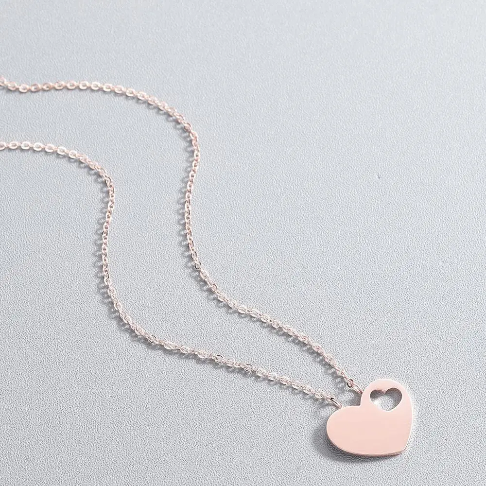 CHENGXUN женское ожерелье в форме сердца ажурное с маленькими сердцами украшения для