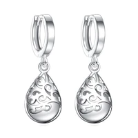 100 925 sterling silver fashion rhinestone flower ladiesclip earrings women jewelry female gift drop shipping cheap birthday