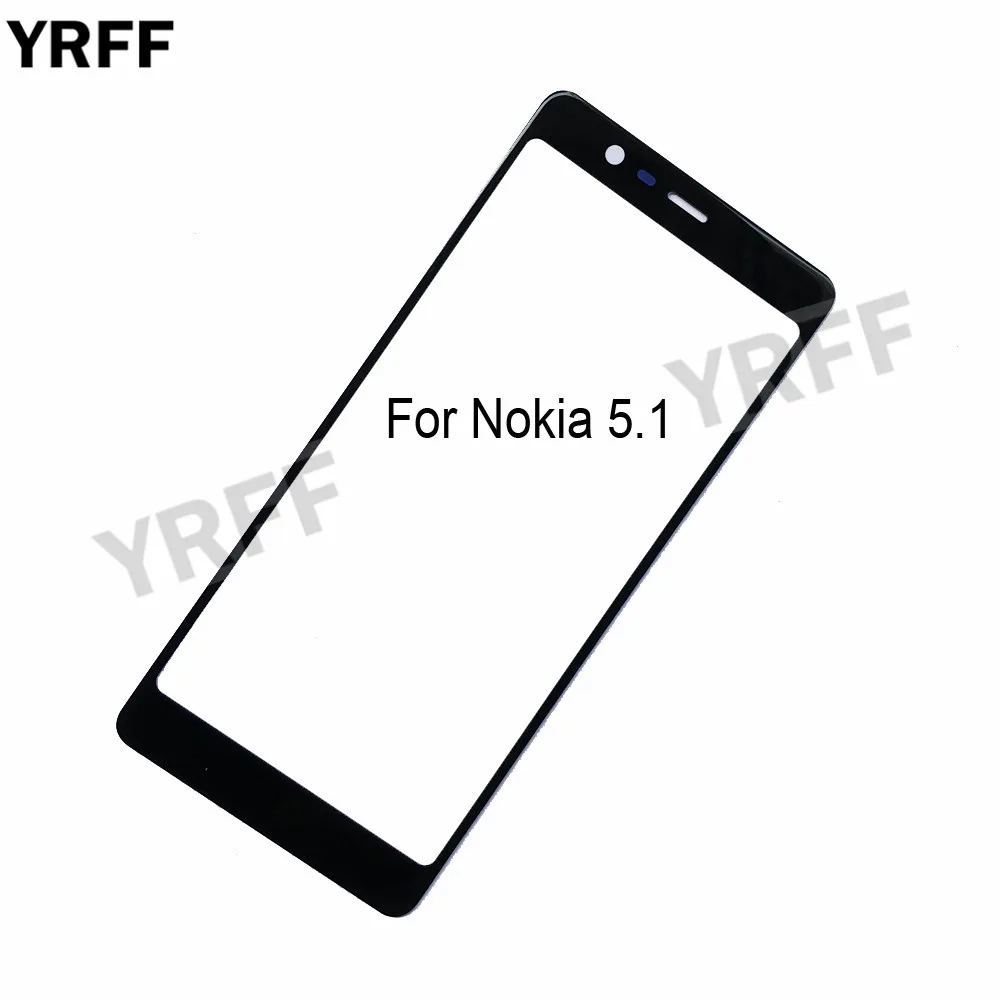 5,5 ''(без мобильного сенсорного экрана) внешнее стекло для Nokia 6,1 5,1 2,1 запасная Передняя стеклянная панель