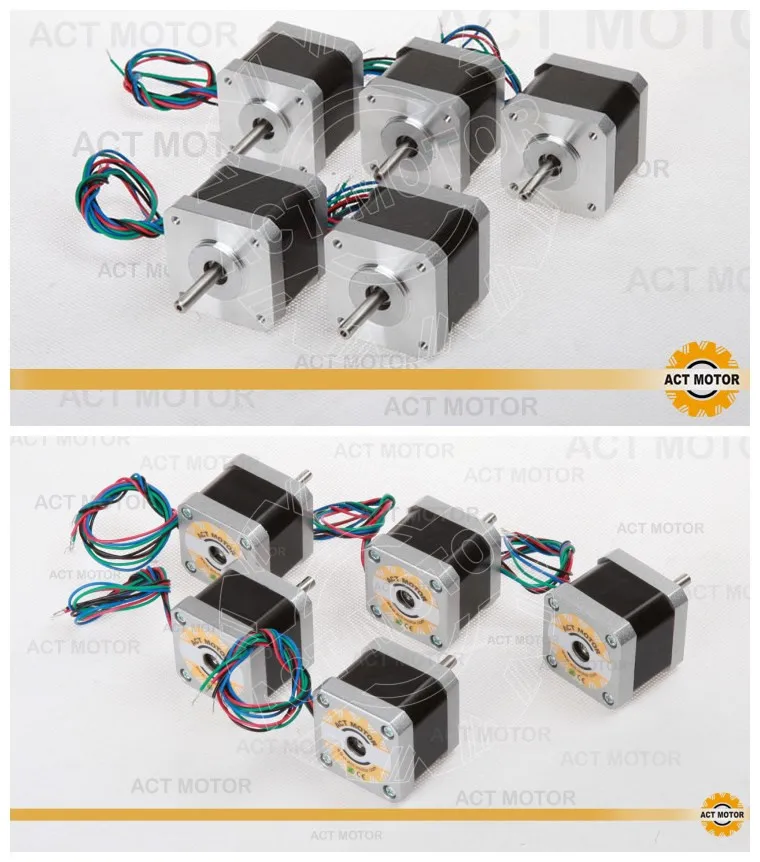 ACT 10 шт. 4 проводной шаговый двигатель nema 17 48 мм 2.5A/70oz in 17HS5425|nema stepper motor|nema 17stepper motor |