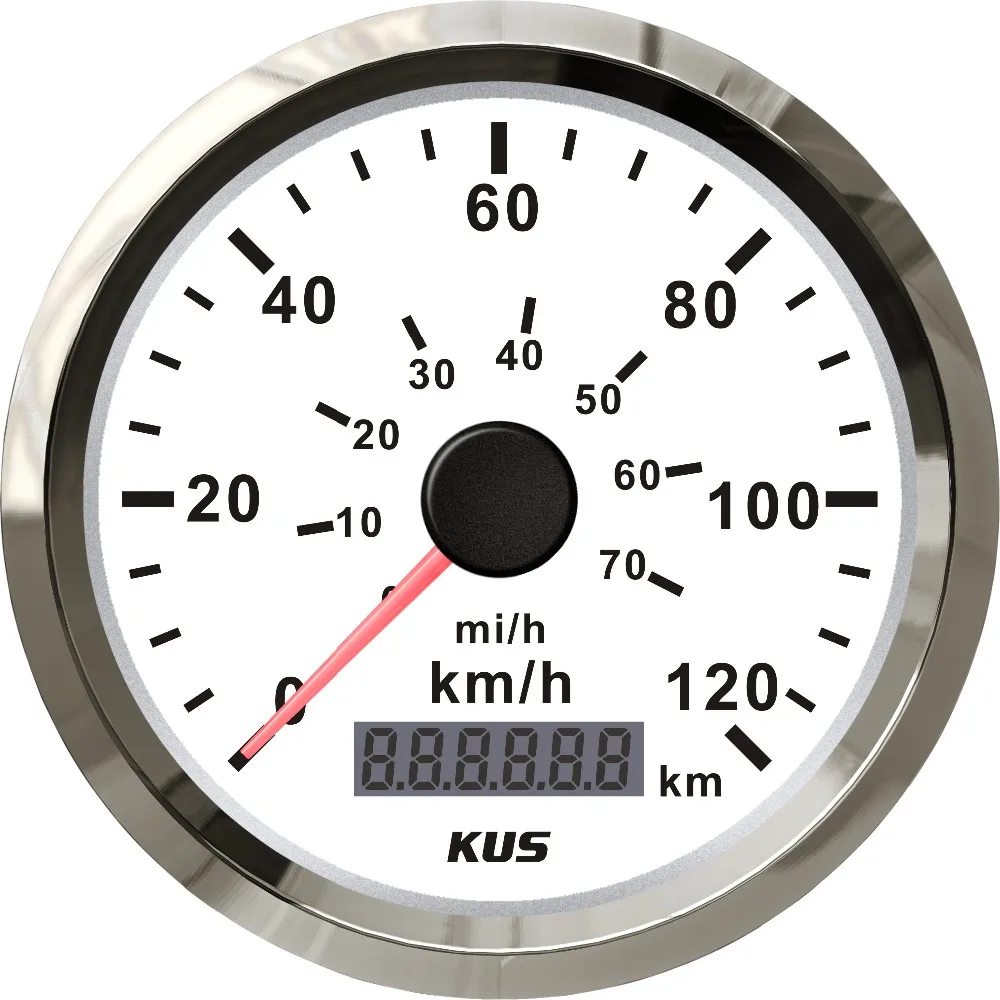 

KUS Auto Car Truck ATV UTV 85mm Speedometer Speedo Gauge 0-120KM/H Pulse Signal