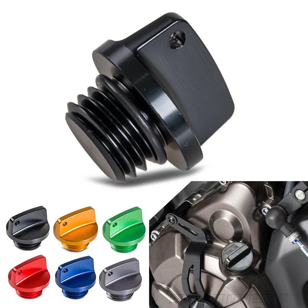 

M20x2.5 Motorcycle CNC Oil Filler Cap Plug For Yamaha MT09 FZ09 FJ09 TRACER TMAX T-MAX 500 530 XSR900 MT FZ FJ 09 2017 2018
