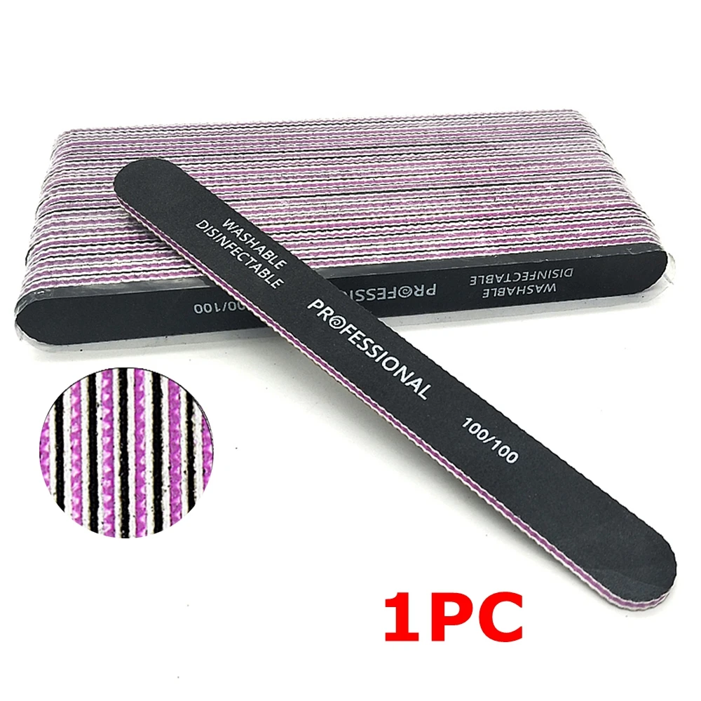 1 шт. двусторонняя пилка для маникюра и педикюра|Пилки ногтей буферы| |