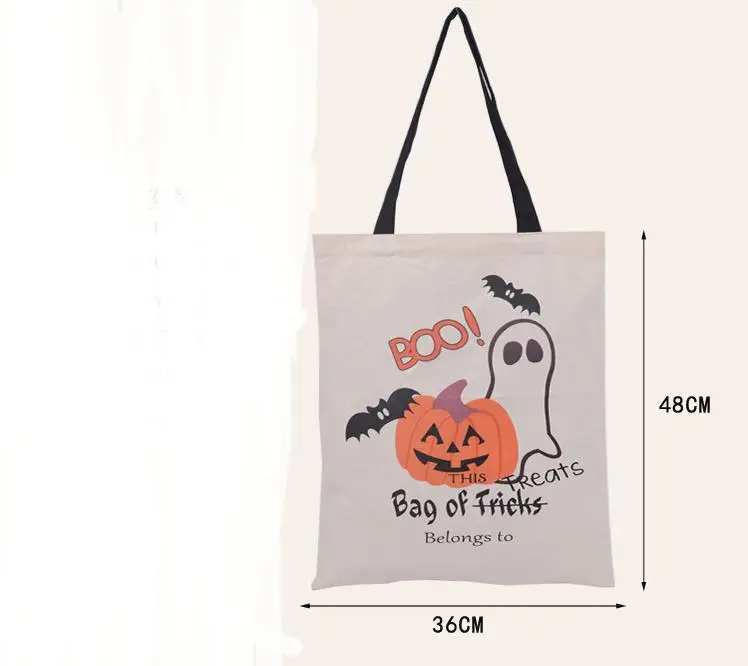 Сумка тоут для Хэллоуина оптовая продажа 30 шт./лот сумки Санта Клауса трюка или