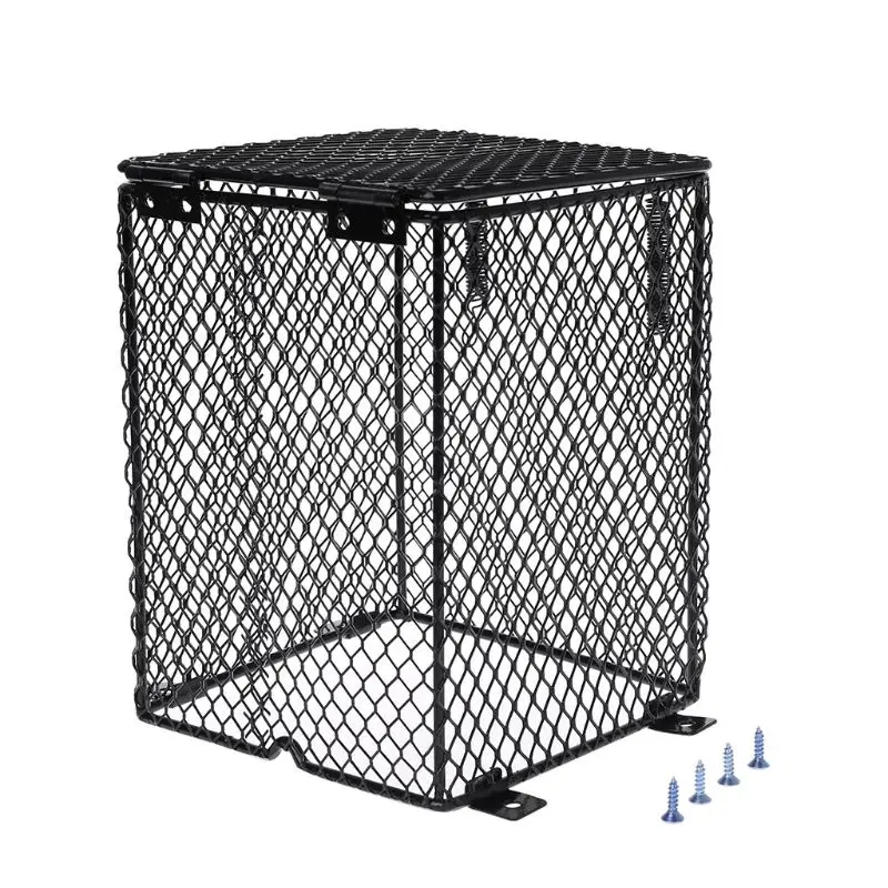 Reptile Heater Guard Heating Bulb Lamp Enclosure Cage Protector Metal Mesh Cover | Дом и сад