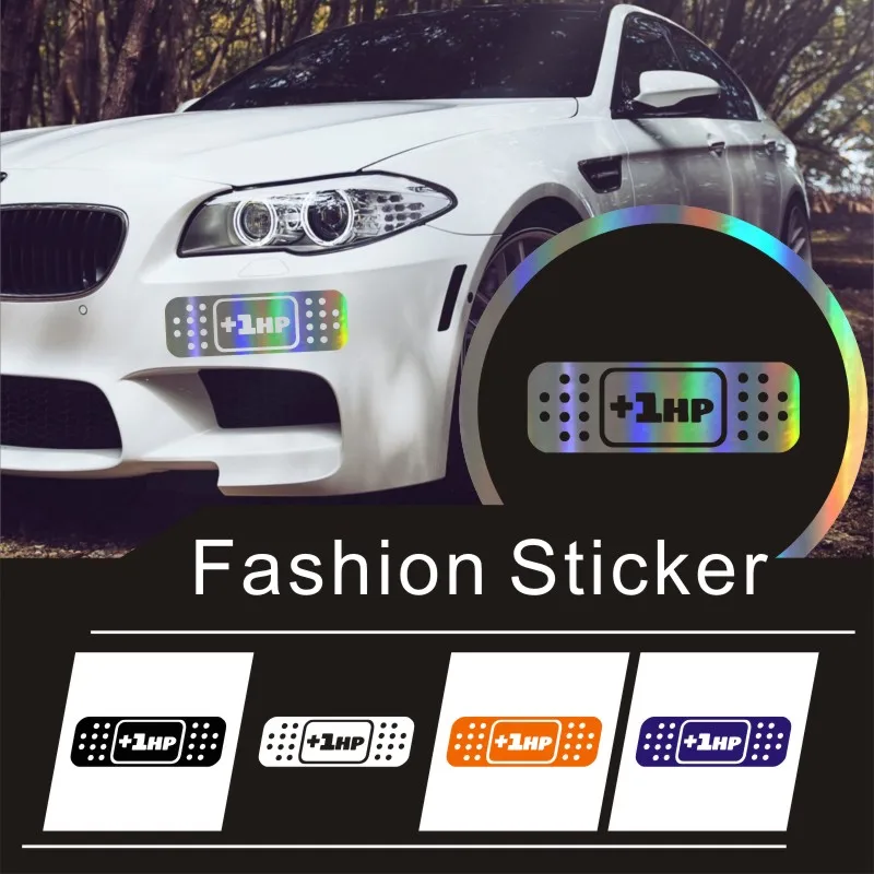 Мультфильм + 1HP полоса помощи автомобиля стикер винил JDM наклейка для украшение