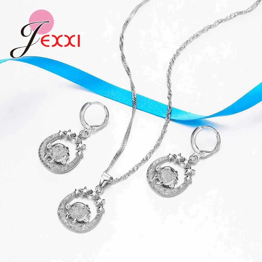 Подарок на день рождения серебряная обезьяна девушка подвеска ожерелье серьги