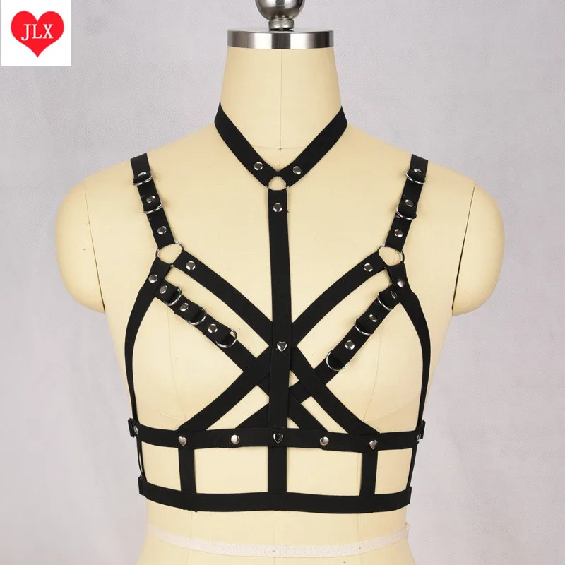 Повязка на шею для Хэллоуина эластичный бюстгальтер с o образными кольцами|bra