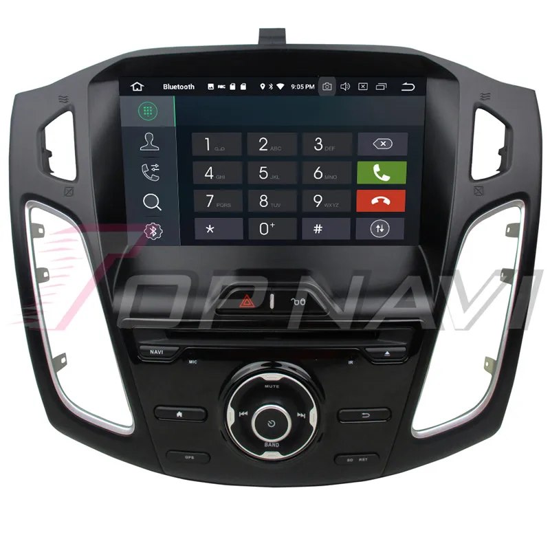 Topnavi четырехъядерный Android 8 1 Автомобильный GPS навигатор для Ford Focus 2012 2013 2014 2015 2016