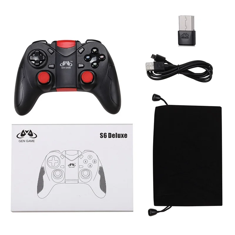 GEN GAME S6 Deluxe Pack беспроводной Bluetooth геймпад Вибрационный джойстик игровой