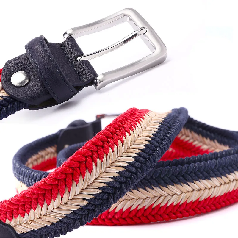 Ремень Плетеный без отверстий для мужчин и женщин Ширина 3 5-100 см длина 32-59 дюймов |