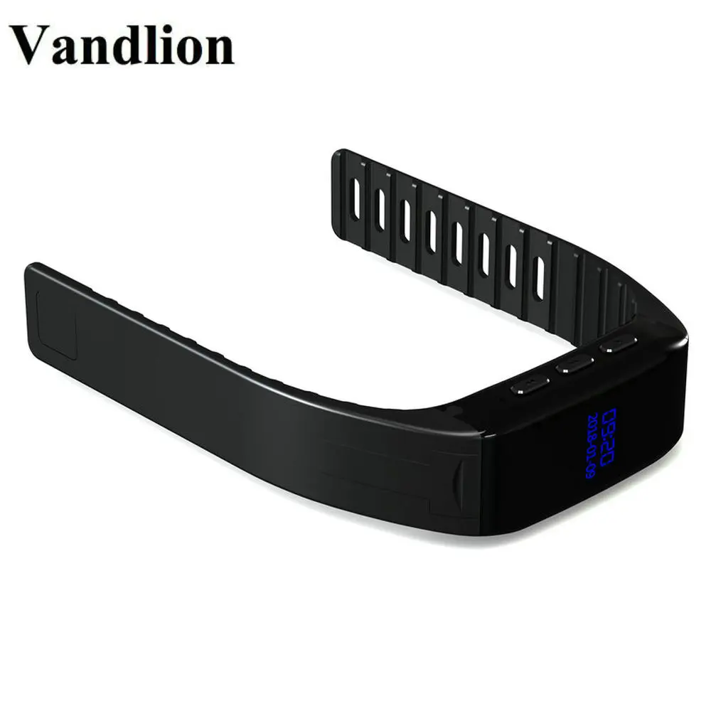 Цифровой голосовой записывающий наручные часы Vandlion с активной записью, диктофоном 192 кбит/с MP3, OLED-экраном, деловой V86.