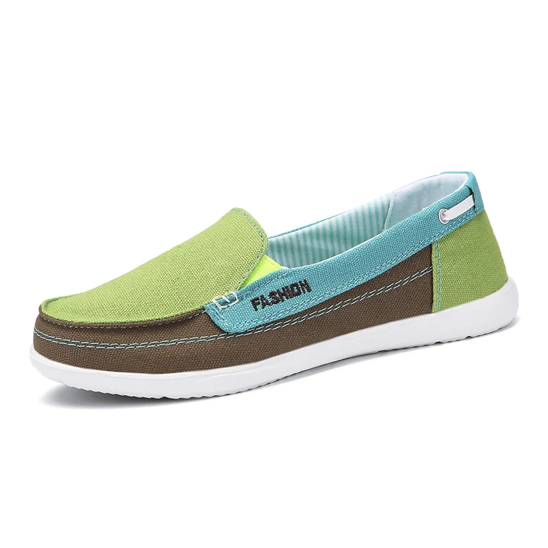 Dropshipping Women Canvas Shoes Woman Ladies Casual Lady Loafers Women's Flats Slip on Tenis Feminino Zapatos | Обувь