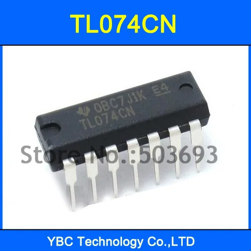 

100 шт. TL074 TL074CN IC OP AMP QUAD JFET DIP-14