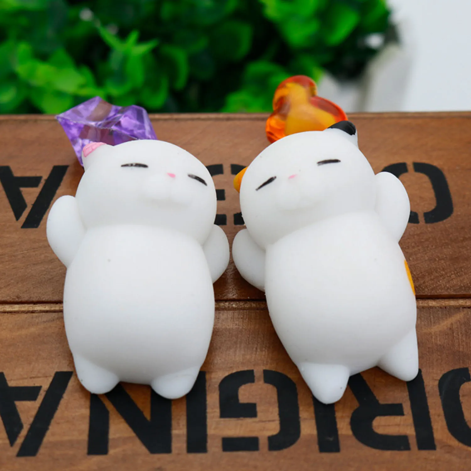 Besegad 3 шт. милые мягкие игрушки с мультяшным котом TPR Mochi для детей и взрослых