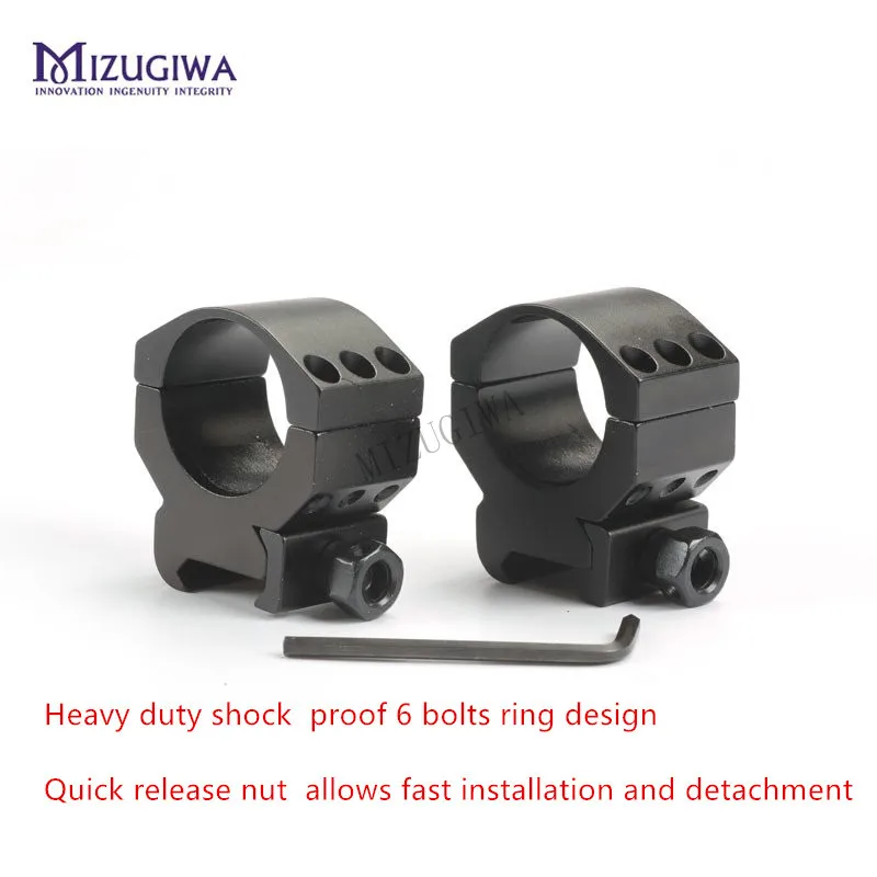 MIZUGIWA M16 крепление для прицела 30 мм кольцо сверхмощный ударопрочный 6 болтов
