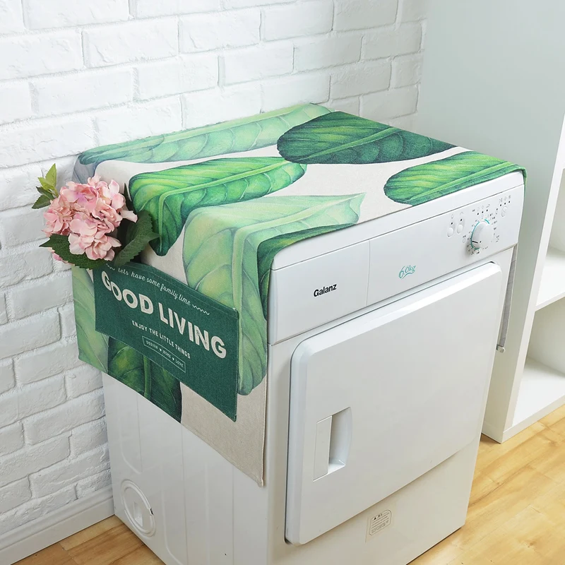 Чехол для стиральной машины салфетка защиты от пыли в виде листьев