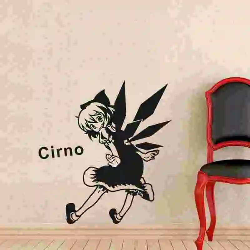 Черно Touhou проект стикер на стену аниме автомобиль наклейка виниловая s Декор