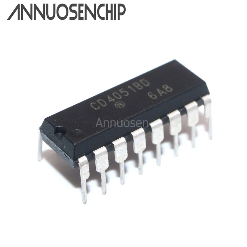 

100pcs CD4051 CD4051BE CD4051BD DIP-16