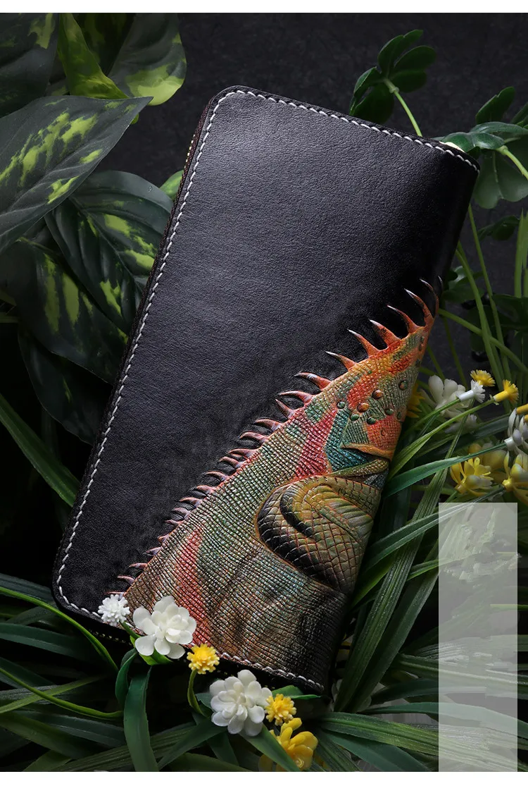 Кошельки из натуральной кожи ручной работы сумочки хамелеоны кошельки женский и