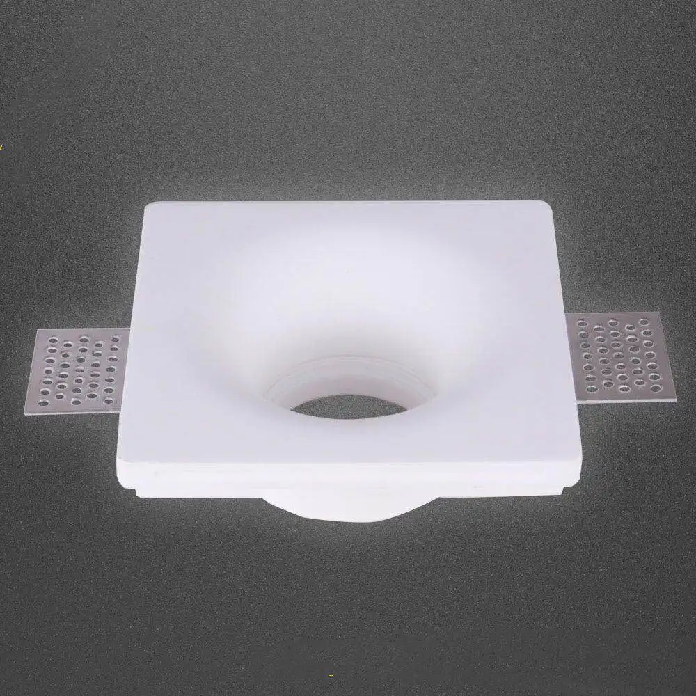 Светодиодный светильник ручной работы бескорпусный из гипса бесшовный gesso